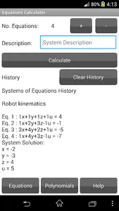 Equations Calculator FreeTrial screenshot 0