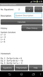 Equations Calculator FreeTrial screenshot 2