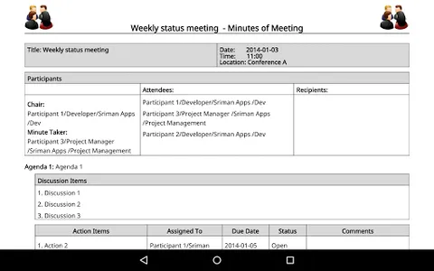 Meeting Minutes Trial screenshot 23