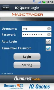 Quamnet iQ Quotes Anywhere screenshot 2