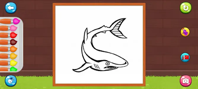 Megalodon Shark Coloring screenshot 4