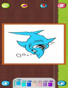 Megalodon Shark Coloring screenshot 8