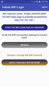 Initiate WiFi Login screenshot 0