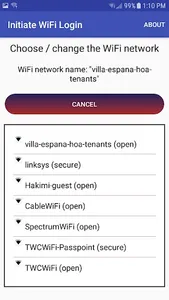 Initiate WiFi Login screenshot 3
