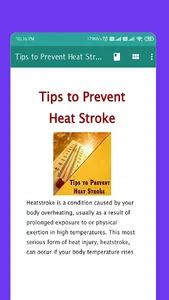 Tips to Prevent Heat Stroke screenshot 13