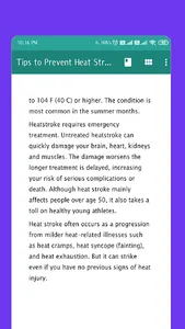 Tips to Prevent Heat Stroke screenshot 14