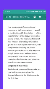 Tips to Prevent Heat Stroke screenshot 15