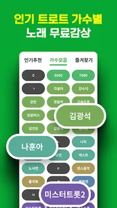 옛날 노래모음 - 트로트 노래듣기 screenshot 2