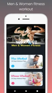 Workout - Men & Women Fitness screenshot 1