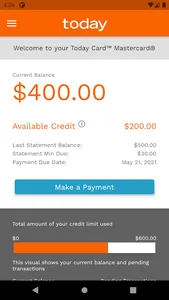 Today Card Mastercard screenshot 1