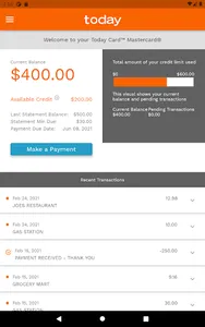 Today Card Mastercard screenshot 6