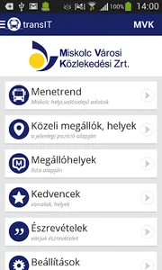 transIT menetrend: MVK Zrt. screenshot 1