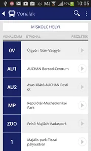 transIT menetrend: MVK Zrt. screenshot 2