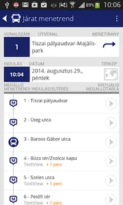 transIT menetrend: MVK Zrt. screenshot 5