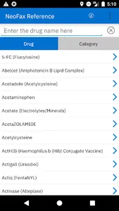 Micromedex NeoFax Reference screenshot 0