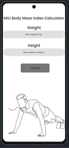 MIU BMI CALCULATOR screenshot 0