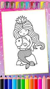 Mermaid Coloring:Mermaid Games screenshot 5