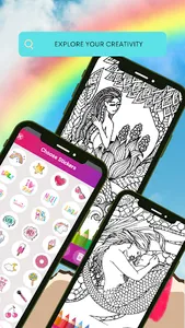 Mermaid Coloring Pages screenshot 1