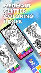Mermaid Coloring Pages screenshot 2