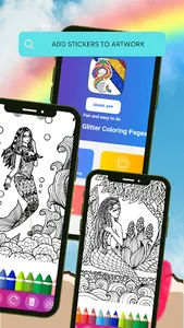 Mermaid Coloring Pages screenshot 4
