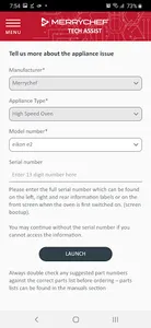 Merrychef Tech Assist screenshot 1