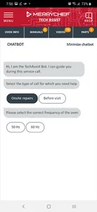 Merrychef Tech Assist screenshot 8