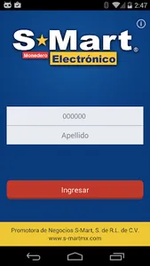 Monedero Electrónico S-Mart screenshot 0