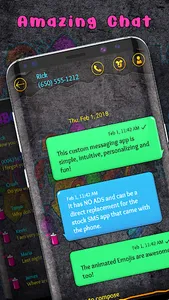 Graffiti colourful SMS theme screenshot 1