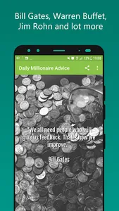 Daily Millionaire Advice screenshot 1