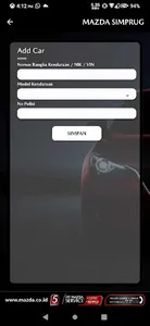 MYMAZDA Experience ID screenshot 5