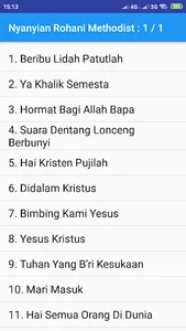 Nyanyian Rohani Methodist screenshot 1