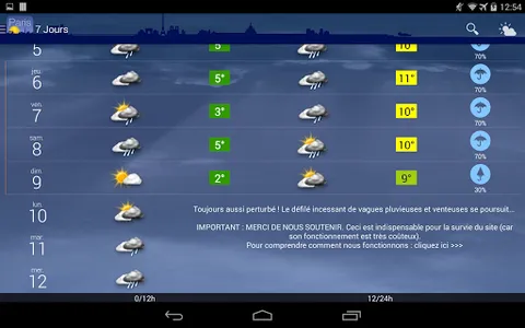 Météo Paris screenshot 7