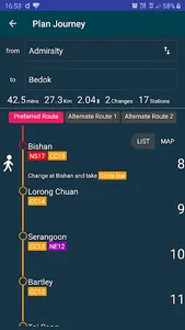 Singapore Metro - MRT & LRT screenshot 1