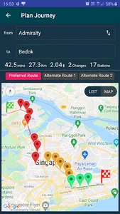 Singapore Metro - MRT & LRT screenshot 2
