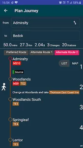 Singapore Metro - MRT & LRT screenshot 3