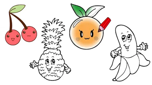 Kawaii Food Coloring Book screenshot 1