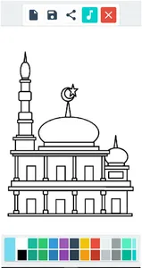 Mewarnai Masjid Islam screenshot 2