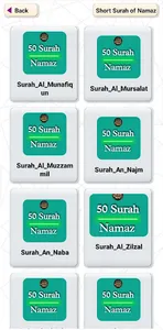 50 Short Surah Of Namaz ~ Mp3 screenshot 3
