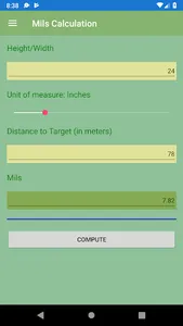 MilDotCalc screenshot 3
