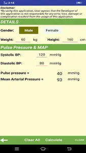 Dengue Fluid Calculator screenshot 1