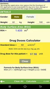 Dengue Fluid Calculator screenshot 5