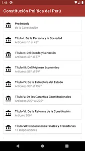 Constitución Política del Perú screenshot 0