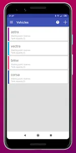 Fuel consumption calculator screenshot 2