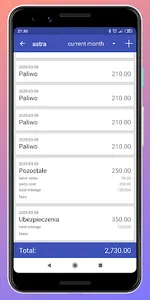 Fuel consumption calculator screenshot 3