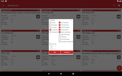 Turksat Frequency List screenshot 17