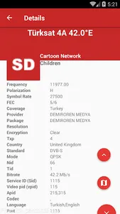 Turksat Frequency List screenshot 5
