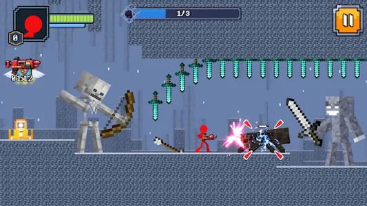 Red Stickman in Craft World screenshot 11