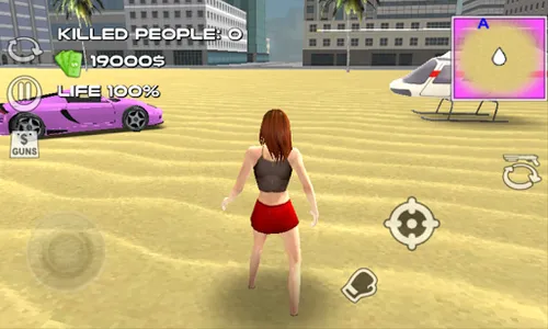 👧 Miami Crime Simulator Girl screenshot 1