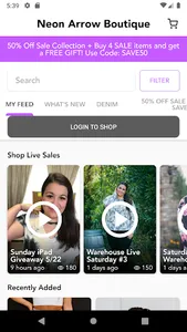 Neon Arrow Boutique screenshot 1