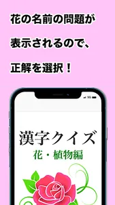 漢字クイズ　(花、植物編) screenshot 4